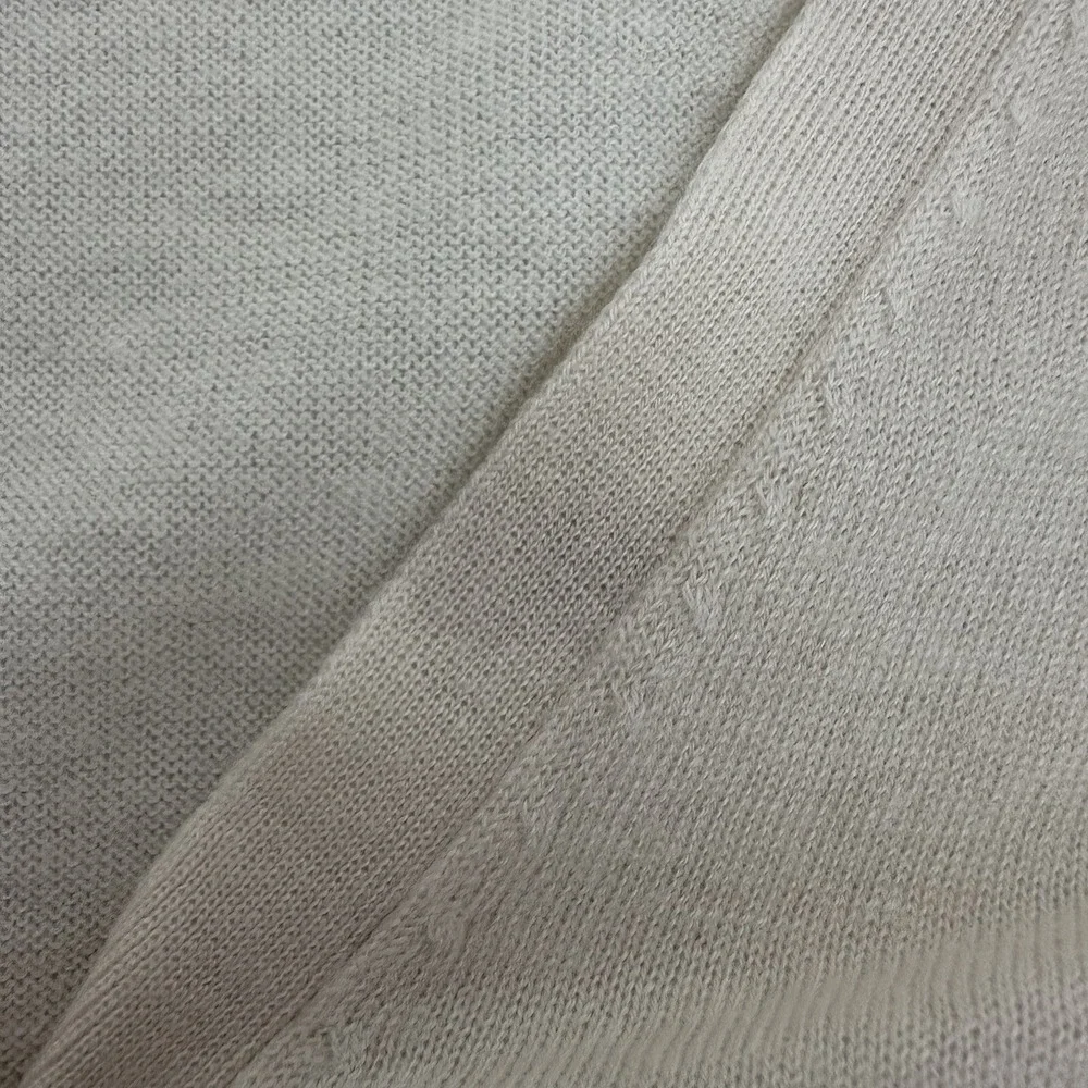 J Crew Sweater Womens Medium Cream Cashmere Button Preppy Pockets‎ Minimalist